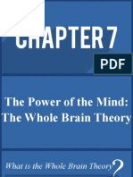 CHAPTER 7 The Power of The Mind and The Brain Theory