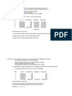 Tabla de Amortización de Capital y Calculo de Intereses