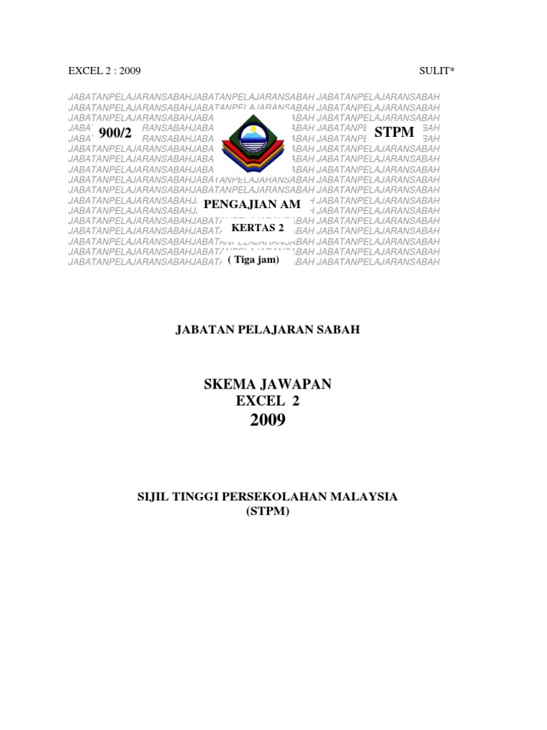 Sabah - Skema Pengajian Am 2 Sabah - Skema Pengajian Am 2