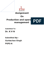 Production and Operational Differences