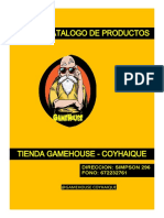 CATALOGO TIENDA GAMEHOUSE