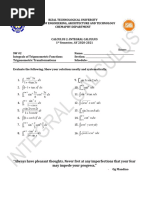 SW#2 Integrals of Trigonometric Functions