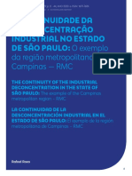 Geografia Crítica Das Indústrias em SP