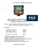 INFORME# 7 GRUPO4 - A-POTENCIOMETRÍA, DETERMINACIÓN POTENCIOMÉTRICA DE PH Y CURVAS DE VALORACIÓN ÁCIDO-BASE