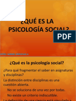 ¿Qué es la psicología social?