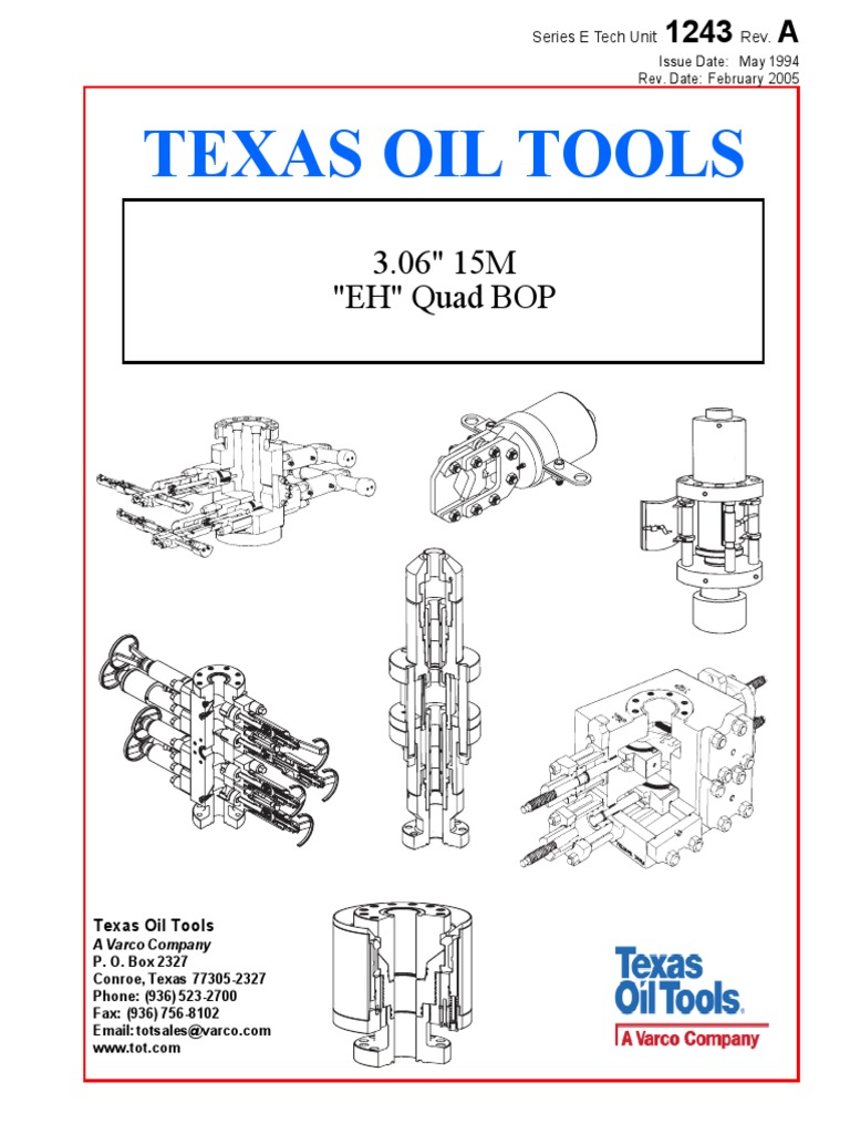 Manual de La Bop 3.06 15M PDF | PDF | Piston | Valve