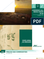 SLC AGRICOLA S A Descrição Apresentação de Resultados 3T20 PT PDF