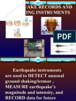 Earthquake Records and Measuring Instruments