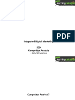 Integrated Digital Marketing SEO Competitor Analysis: - Rahul Shrivastava