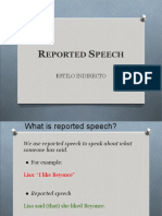 Reported Speech - Introduction