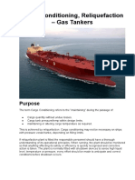 Cargo Conditioning, Reliquefaction - Gas Tankers