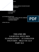 250 - 12.2 Lighting Fixtures - Floodlights, Automated, Practicals