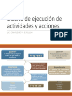 Diseño de Ejecución de Actividades y Acciones PDF