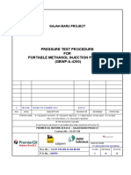 Pressure Test Procedure FOR Portable Methanol Injection Package (GBWP-A-4200)