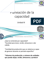 Diapositivas. Planeación de La Capacidad PDF