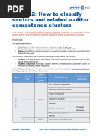 Annex 2 How To Classify Sectors and Related Auditors Competence Clusters..