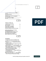 Pre-Intermediate Unit Test 12: Grammar