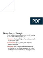 Diversification Strategies to Reduce Dependence