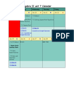 Alg 2 Unit 7 Calendar