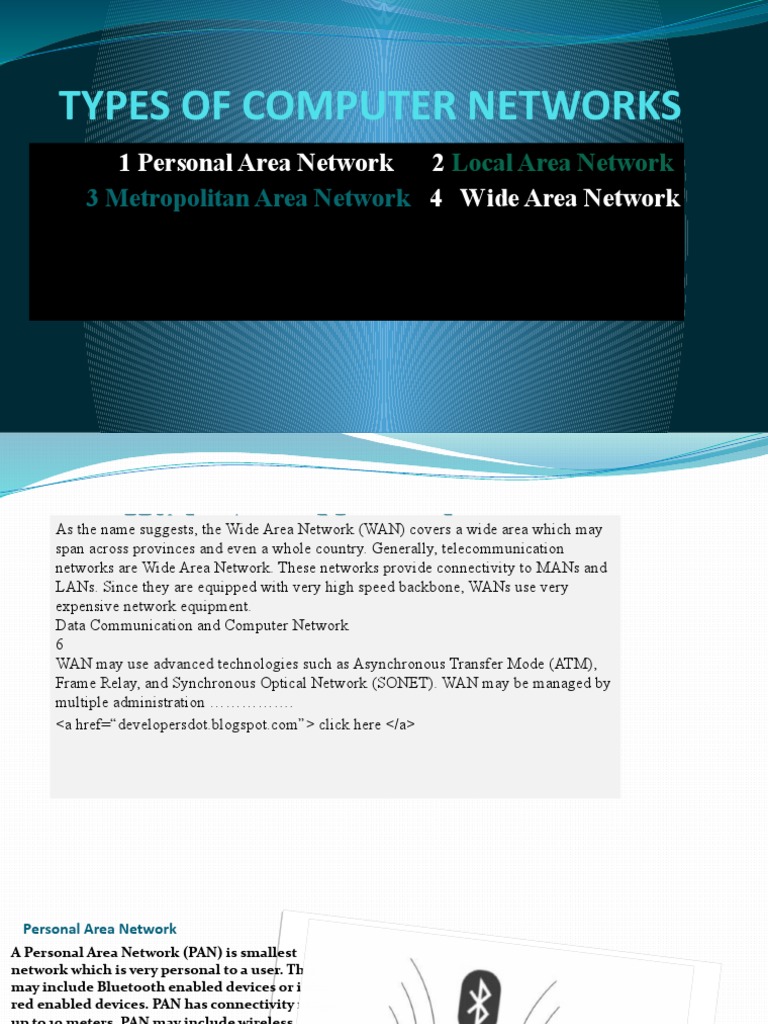 Overview of Computer Network Types | PDF | Network Topology | Osi Model
