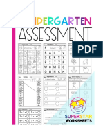 Kindergarten Assessment Pack