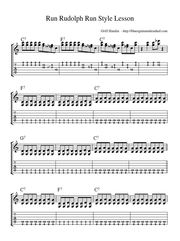 Run Rudolph Run Style Lesson | PDF