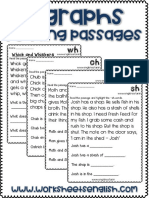Digraphs SH CH TH WH Reading Passages PDF