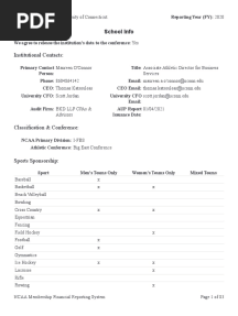 UConn Athletics Financial Statement