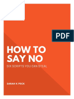 Guide - How To Say No - Sarah Peck