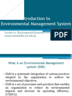 Lecture 9 - Introduction To Environmental Management System