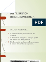 Distribucion Hipergeometrica