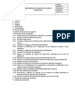 Procedimiento de Control de Calidad y Metrologia Formaceros