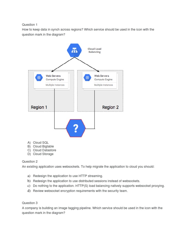 GCP Architect Sample Exam Questions PDF