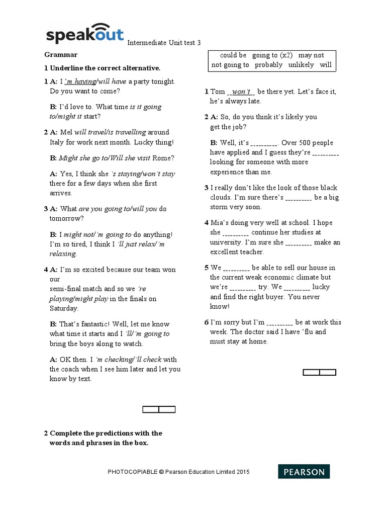 B1 Test Unit 3 | PDF