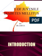 Onset of Juvenile Diabetes Mellitus: BY DR - Amit.D