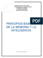 Principios Basicos de La Memoria y La Inteligencia