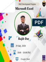 Microsoft Excel Microsoft Excel: Skill Development Program