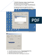 Upgrading C20/M20 Firmware Using Controlcentre