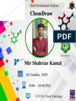 ChemDraw Skill Development Program 10 Oct 2020