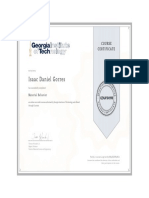 Material Behavior Course Certificate