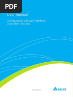 User Manual: Configuration With Web Interface Controller CSU 502