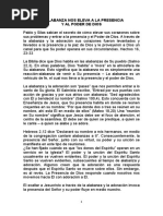 La Alabanza Nos Eleva A La Presencia