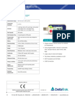 Product Specifications: USB Reusable Data Logger