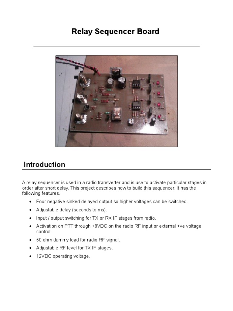 Relay_sequencer Operational Amplifier Amplifier
