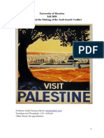 University of Houston Fall 2020 Palestine and The Making of The Arab Israeli Conflict