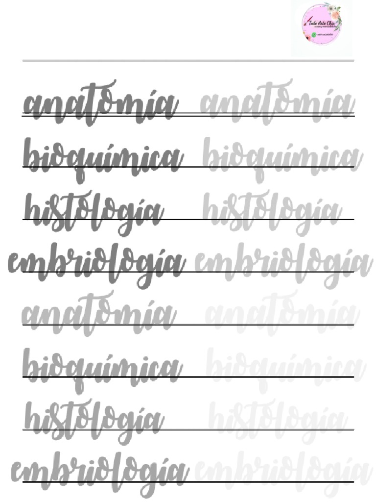 Lettering Medicina PDF | PDF
