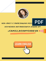 @camillachotchaeva Check-List English