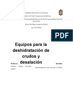 Equipos Usados en La Deshidratación de Crudos