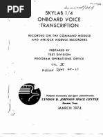 Skylab 1/4 Onboard Voice Transcription Vol 4 of 6