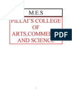 Pillai'S College OF Arts, Commerce and Science